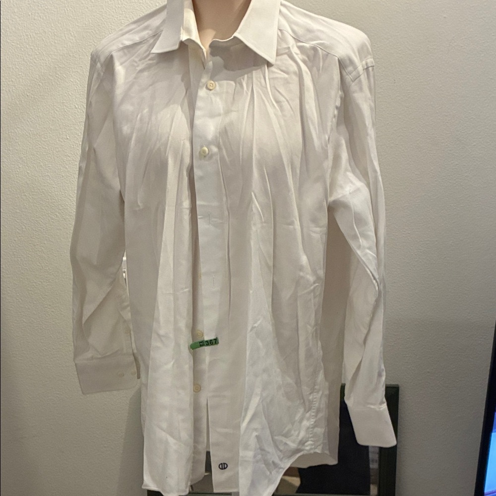 Men's Classic White Dress Shirt EUC